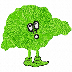 Funny Veggies Embroidery Design 7